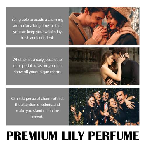 Lilje roll-on parfume med vanilje og kokos