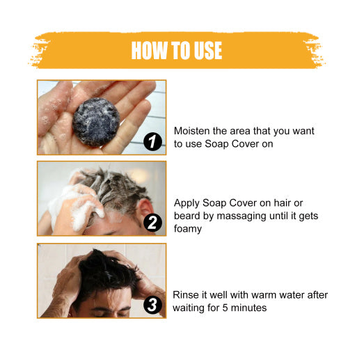 Sort shampoobar til mænd