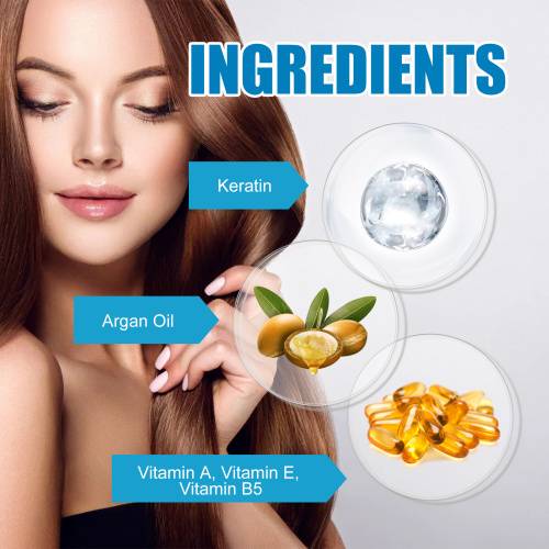 Keratin og argan hårserum, let