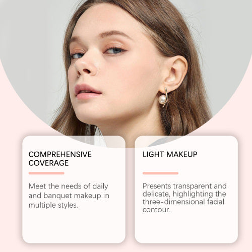Multi-use makeuppalet: øjenskygge, kontur, rouge og highlighter