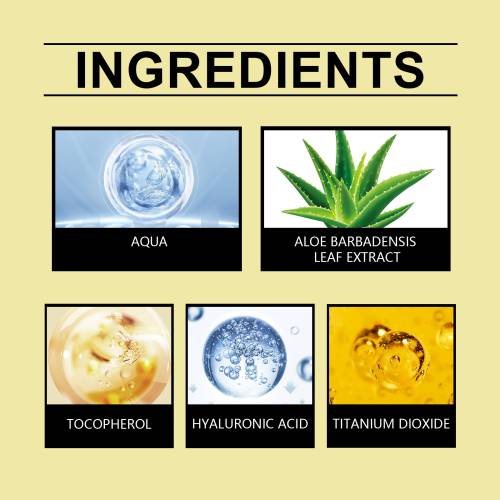 Fugtgivende setting spray med aloe
