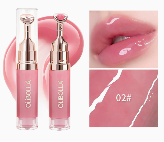 Volumen-lipgloss med kølende metalspids