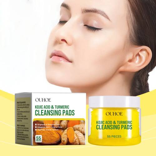 Gurkemeje rensepads med kamille og C-vitamin