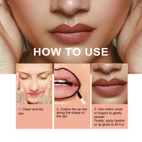 Peel-off lipliner, mørkebrun