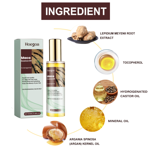 Maca argan hårolie til tørre spidser