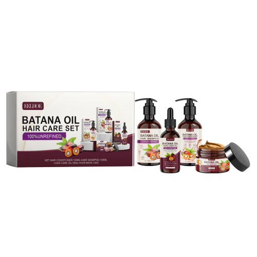 Batana plejesæt: shampoo, balsam, maske og olie