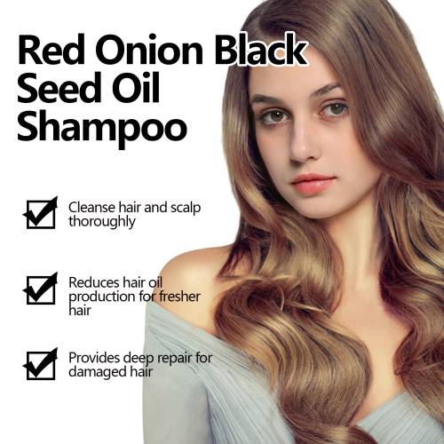 Rødløg og sortkommen shampoo