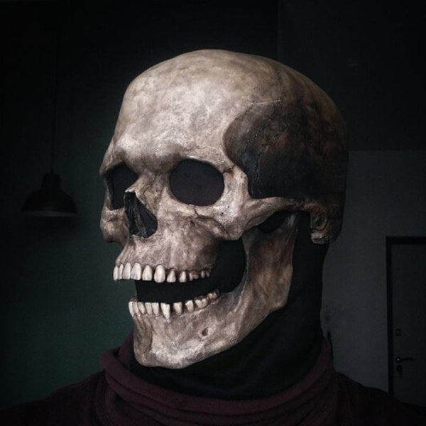 Realistisk kraniemaske til kostume og halloween