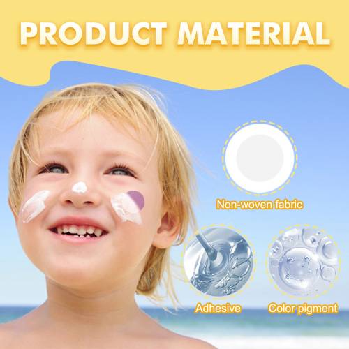 UV-indikator plaster med farveskift