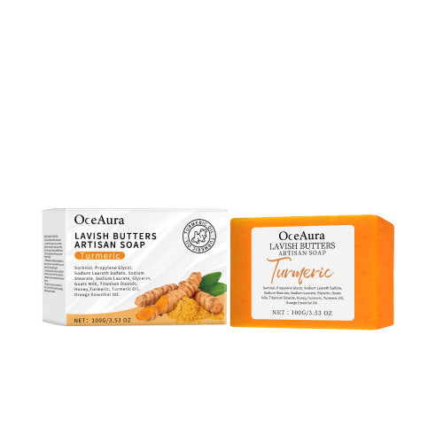 Gurkemeje og appelsinolie kropssæbe
