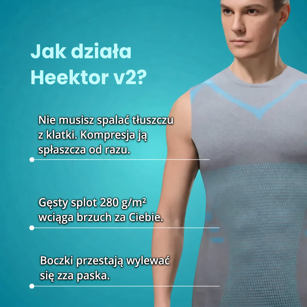 Shapewear undertrøje til mænd – kompressionstop, sort, hvid eller grå, str. S-5XL