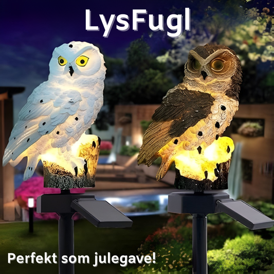 LysFugl™ – Solcelledrevet Uglelampe til Prettyn